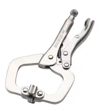 Toolmart Eclipse locking plier - 150mm c clamp with swivel pads offer