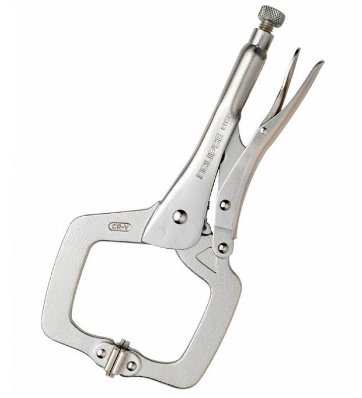 Eclipse locking plier 275mm c clamp with swivel pads offer at Toolmart