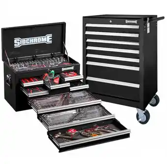 Toolmart Sidchrome 262 pce tool kit met/af - black offer