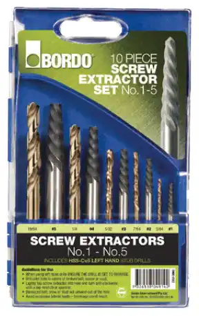 Toolmart Bordo 10 pce screw extractor & drill set offer