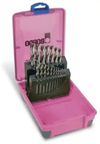 Toolmart Bordo hss cobalt metric drill set 19 pce 1-10mm offer