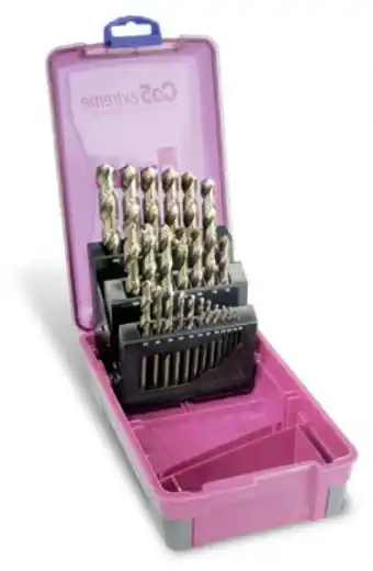 Toolmart Bordo hss cobalt metric drill set 25 pce 1-13mm offer
