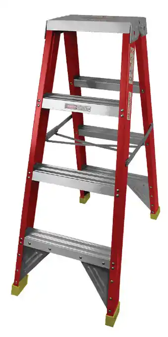 Renegade double side fibreglass step ladders - 4ft