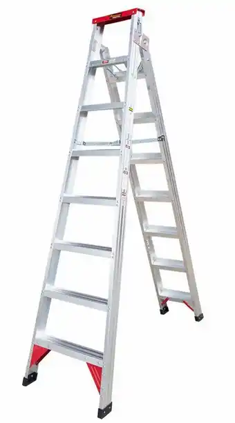 Renegade aluminium fold out dual purpose ladders - 8/14ft