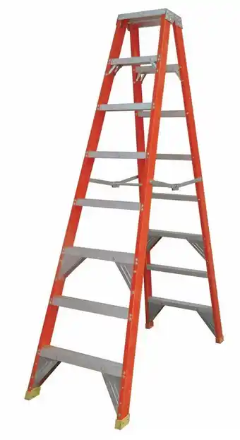 Toolmart Renegade double side fibreglass step ladders - 8ft offer