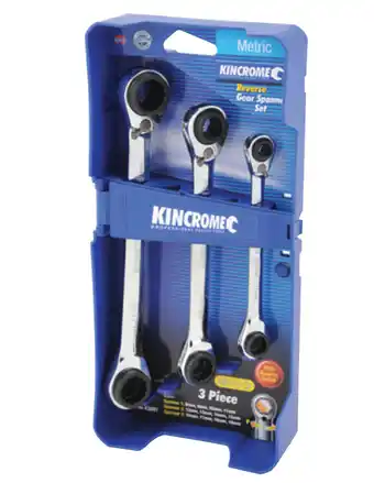 Toolmart Kincrome 12 in 3 double ring gear spanner set 3 pce offer