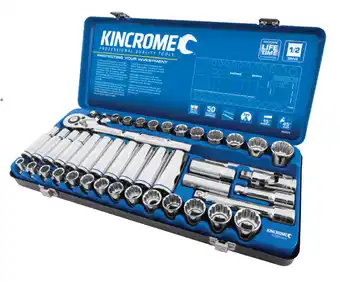Toolmart Kincrome 45 pce 1/2in dr socket set metric & imperial offer