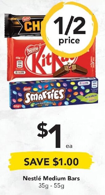 Drakes Nestlé Medium Bars 35-55g offer