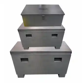 Toolmart Beach heavy duty site box set of 3 - grey offer