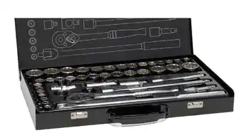Toolmart Typhoon tools 43 pce 1/2in dr socket set met/ af offer