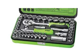 Toolmart Supatool 50 pce 1/4 & 3/8in dr socket set met/ imp offer