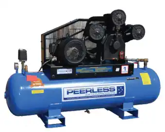 Peerless p55 high flow industrial three phase compressor