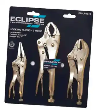 Toolmart Eclipse 3 pce locking plier set offer