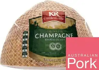 IGA KRC Champagne Boneless Ham Portion offer