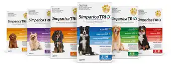 Simparica trio 3 & 6 packs