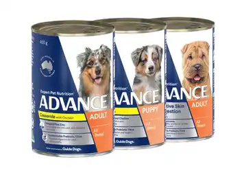 Advance 400g - 410g wet dog can varieties