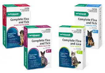 Just For Pets Aristopet spot on complete for dogs and cats 3 & 6 packs offer