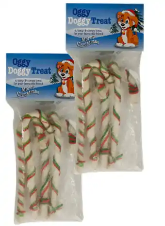 K9 homes christmas rawhide candy canes 10 pack 5"