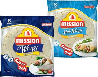 IGA Mission Wraps 6-8 Pack Selected Varieties offer