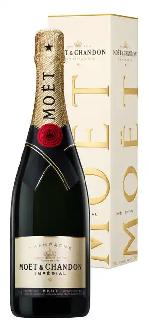 Moet champagne gift boxed 750ml