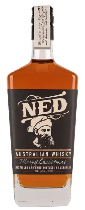 The Bottle O Ned australian whisky christmas edition 700ml offer