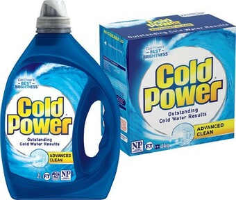 IGA Cold Power Laundry Liquid 1.8-2 Litre or Powder 1.8-2kg Selected Varieties offer