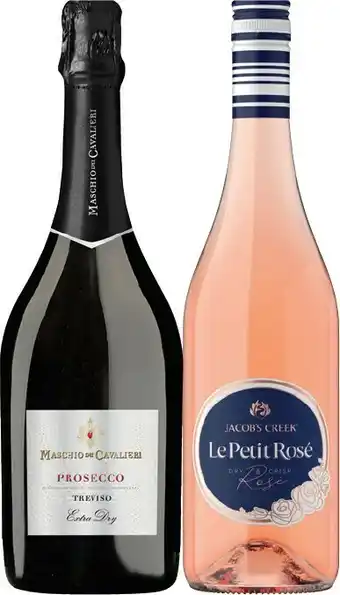 IGA Maschio Treviso Prosecco or Jacob’s Creek Le Petit Rosé 750mL offer