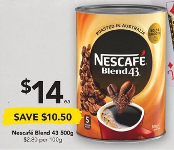 Drakes Nescafé Blend 43 500g offer