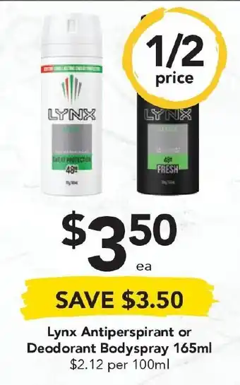 Drakes Lyn Antiperspirant or Deodorant Bodyspray 165ml offer