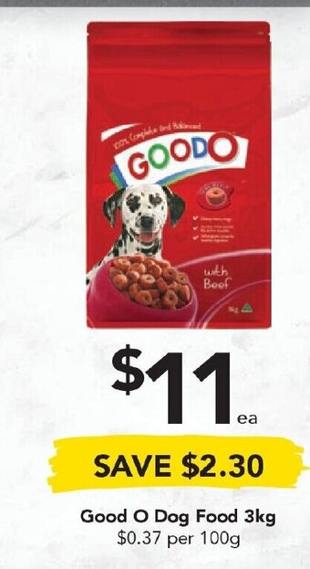 Drakes Good O Dog Food 3kg offer