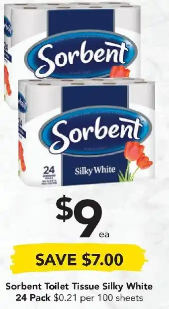 Drakes Sorbent Toilet Tissue Silky White offer