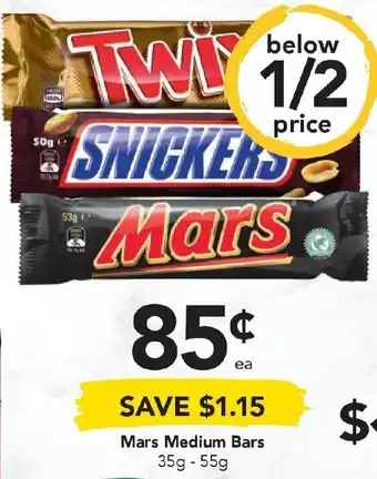Drakes Mars Medium Bars 35-55g offer