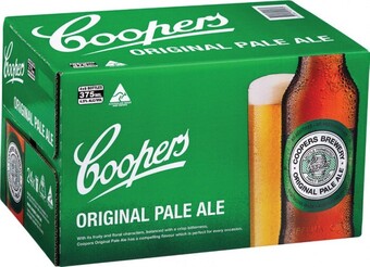 Cellarbrations Coopers Pale Ale Stubbies 375mL 24 Pack offer