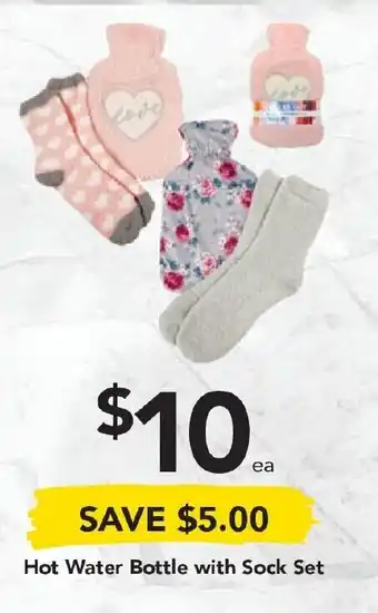 Drakes Hot Water Bottle with Sock Set offer