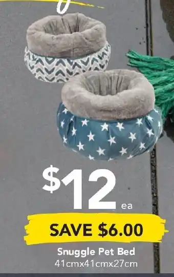 Drakes Snuggle Pet Bed 41cmx41cmx27cm offer