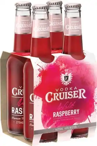 Cellarbrations Vodka Cruiser 4.6% Mixed Bottles 275mL 4 Pack offer