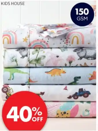 Spotlight Kids House Sheet Sets offer