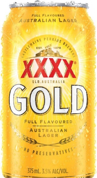 Cellarbrations XXXX Gold Block Cans 375mL 30 Pack offer