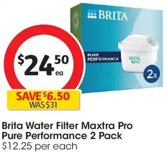 Coles Brita water filter maxtra pro pure performance offer