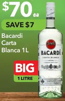 Ritchies Bacardi carta blanca offer