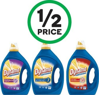 Woolworths Dynamo Professional Laundry Liquid 1.8 Litre offer