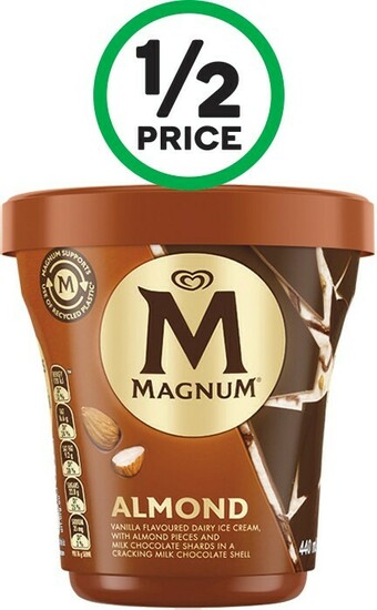 Woolworths Streets Magnum Tubs 440ml – From the Freezer offer