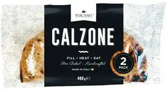 Woolworths Toscano Pizza Calzone 400g Pk 2 offer
