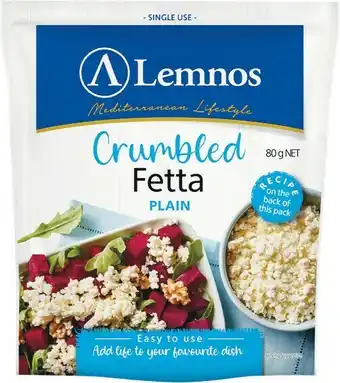 Woolworths Lemnos Fetta Pouches 80g offer