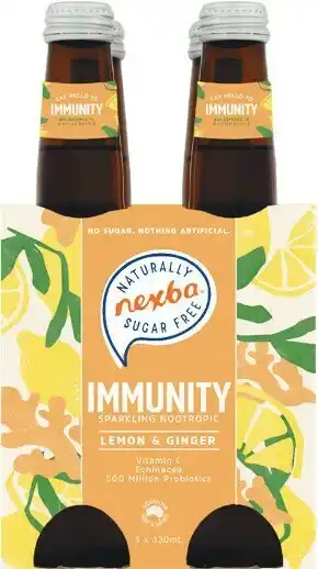 Woolworths Nexba Sparkling Nootropic Sugar-free Varieties 4 x 330ml offer