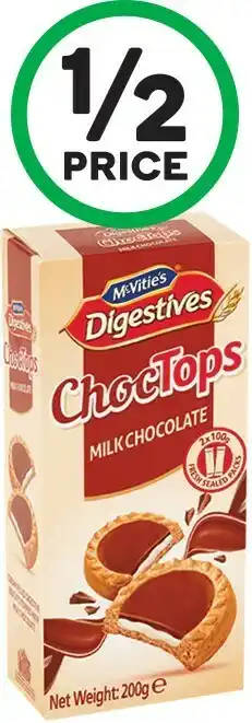 Woolworths McVitie’s Choc Tops 200g offer