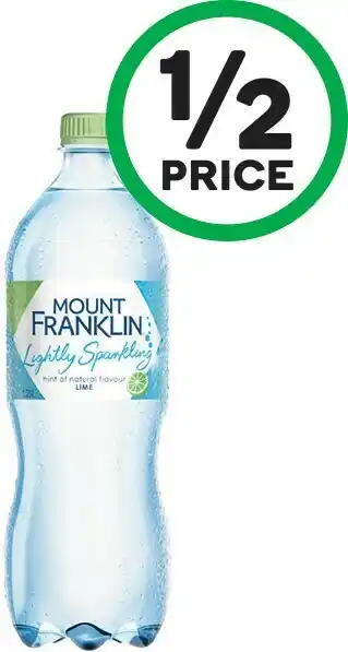 Woolworths Mount Franklin Lightly Sparkling Varieties 1.25 Litre offer