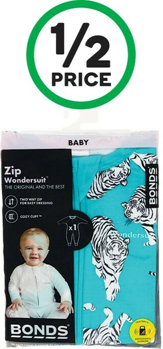 Woolworths Bonds Zippy Wondersuit Pk 1 offer