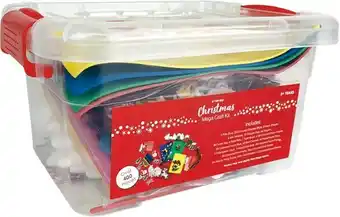 Woolworths Christmas Mega Craft Tub or Christmas Plush Toys offer
