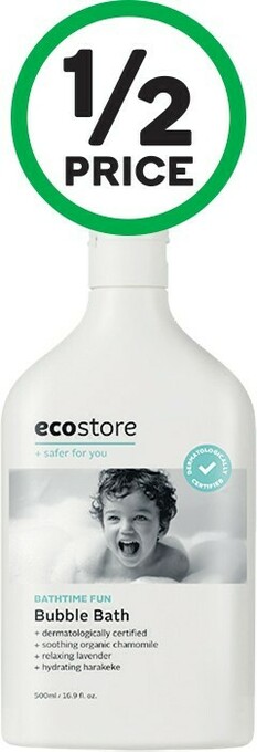 Woolworths Ecostore Baby Bubble Bath 500ml offer